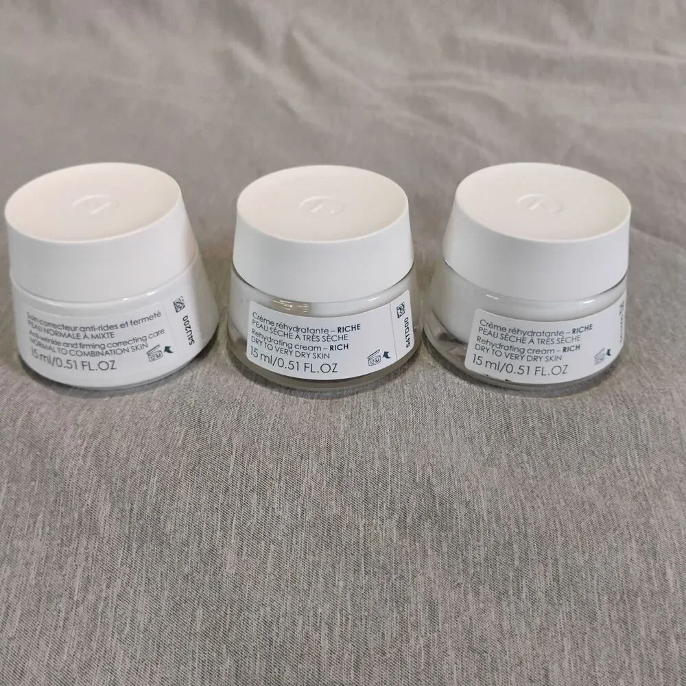 3 Pc Vichy Skincare Set LiftActiv Supreme Anti-Wrinkle & Aqualia Thermal Rich
